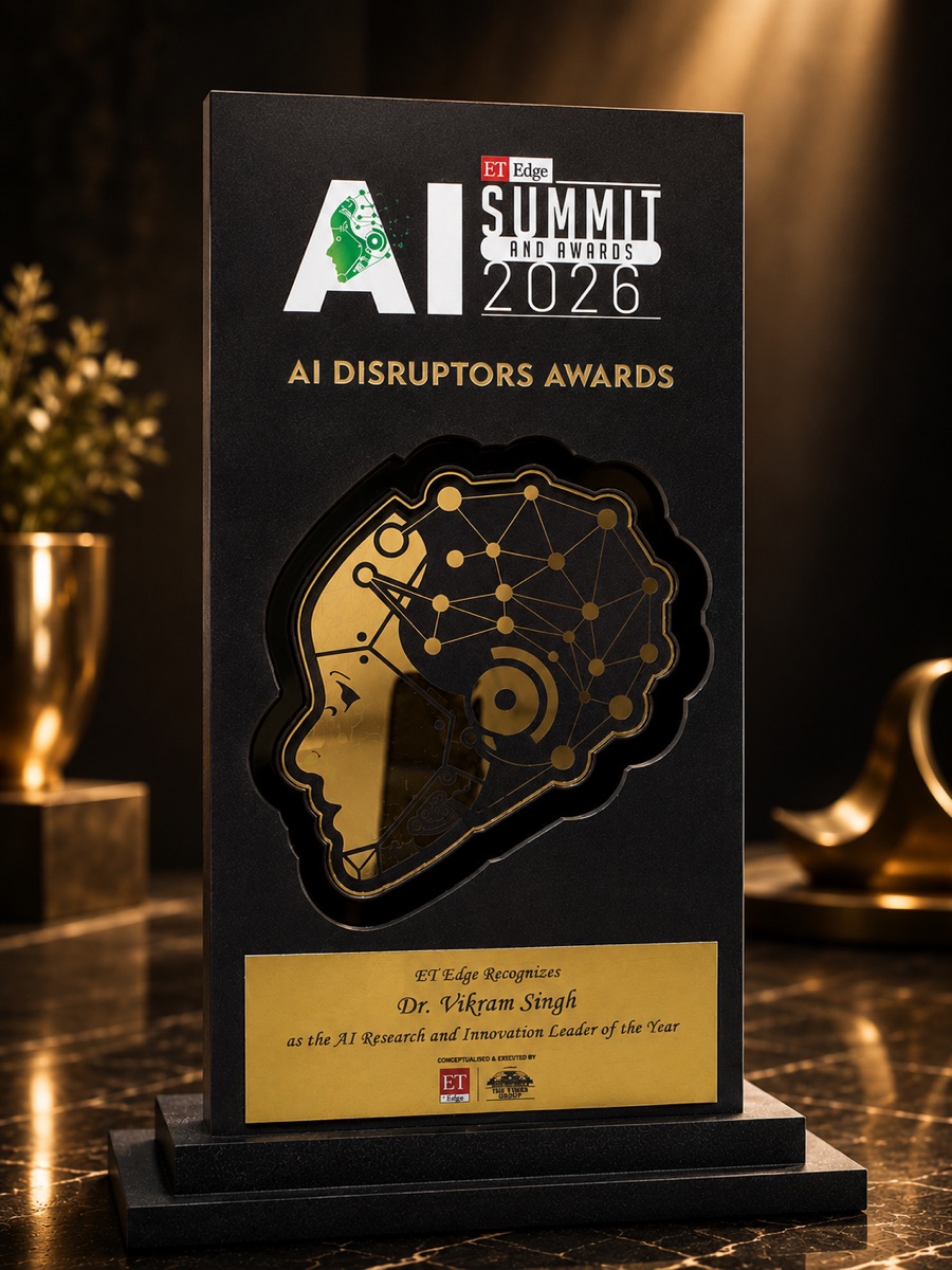 Award: AI Research & Innovation Leader of the Year, ET Edge AI Awards & Summit 2026